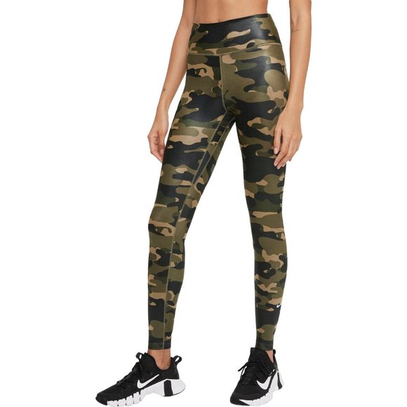NWT Nike One Women's Mid-Rise Camo Leggings Small - Picture 3 of 8